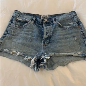 Agolde denim cutoffs